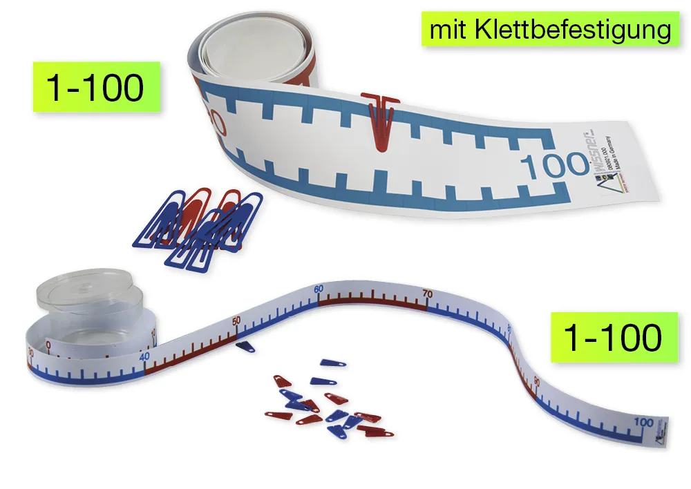 Klassensatz Zahlenstrahl-Rechenband 1-100, 25-tlg., in Box