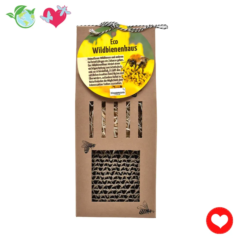 Wildbienen-Haus "Eco", aus Karton
