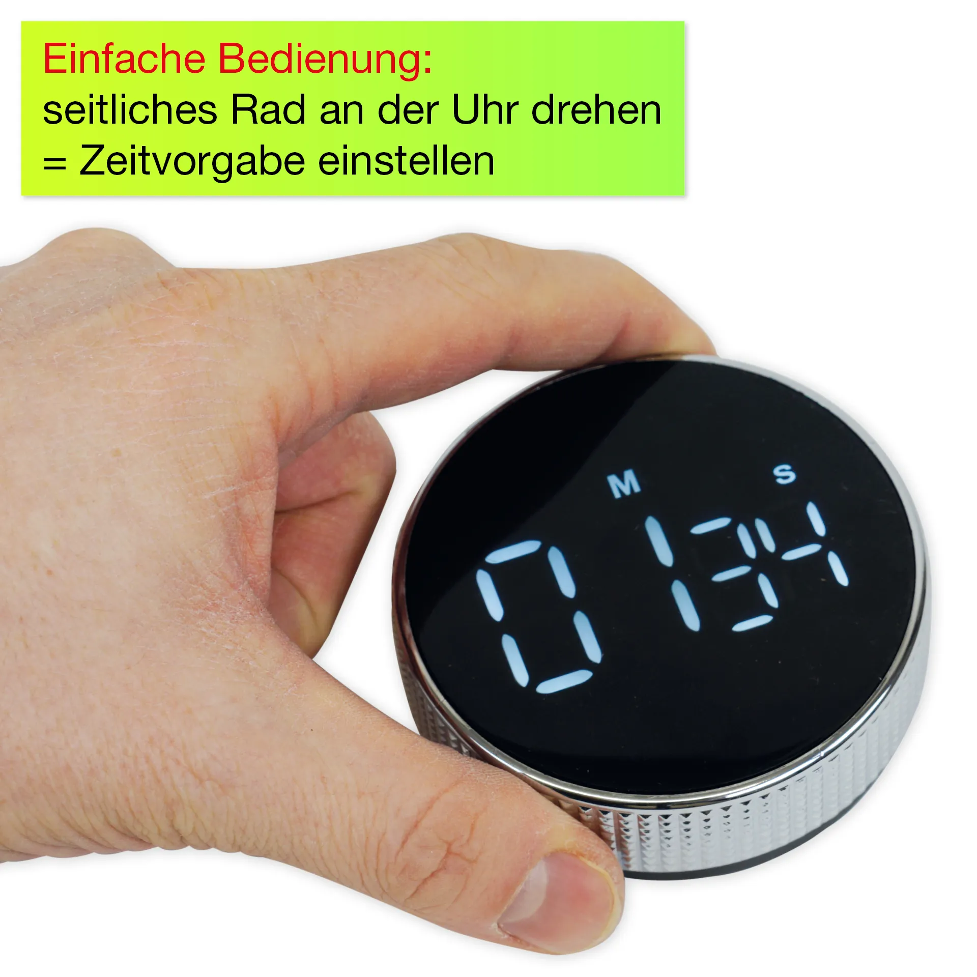 Zeitdauer-Uhr "Digi-Disc" mit Dreh