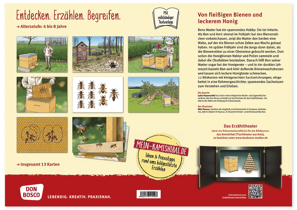 Bildergeschichten-Karten "Von fleißigen Bienen und leckerem Honig", 12-tlg.