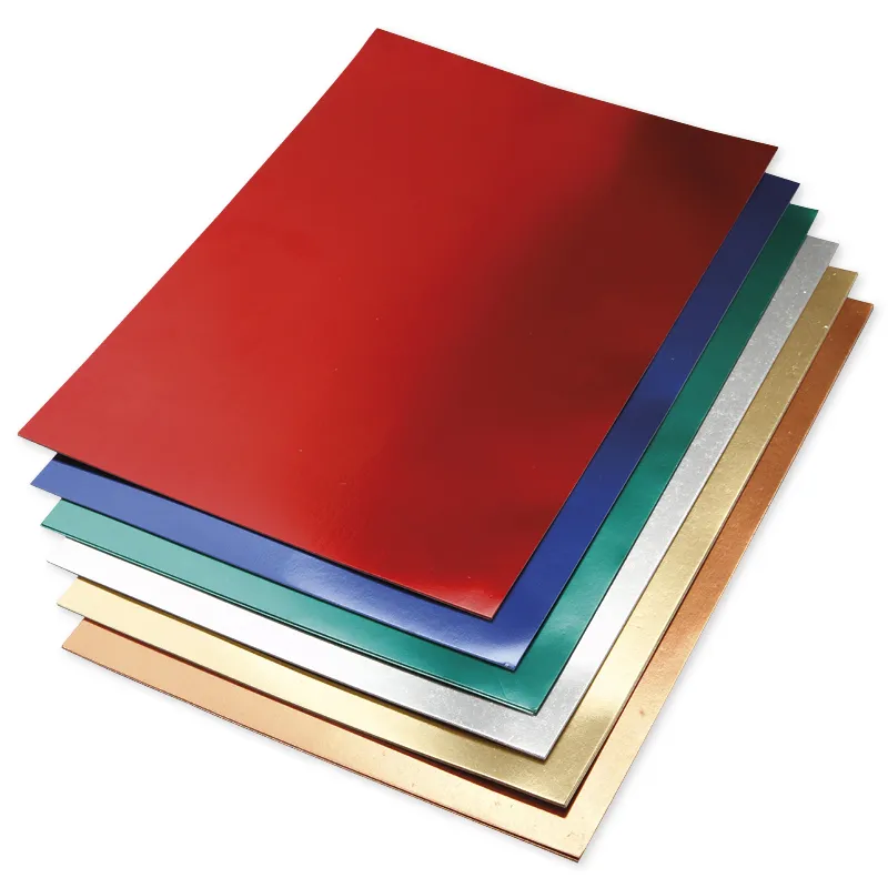 Metallic-Folienkarton A2, 30 Bogen