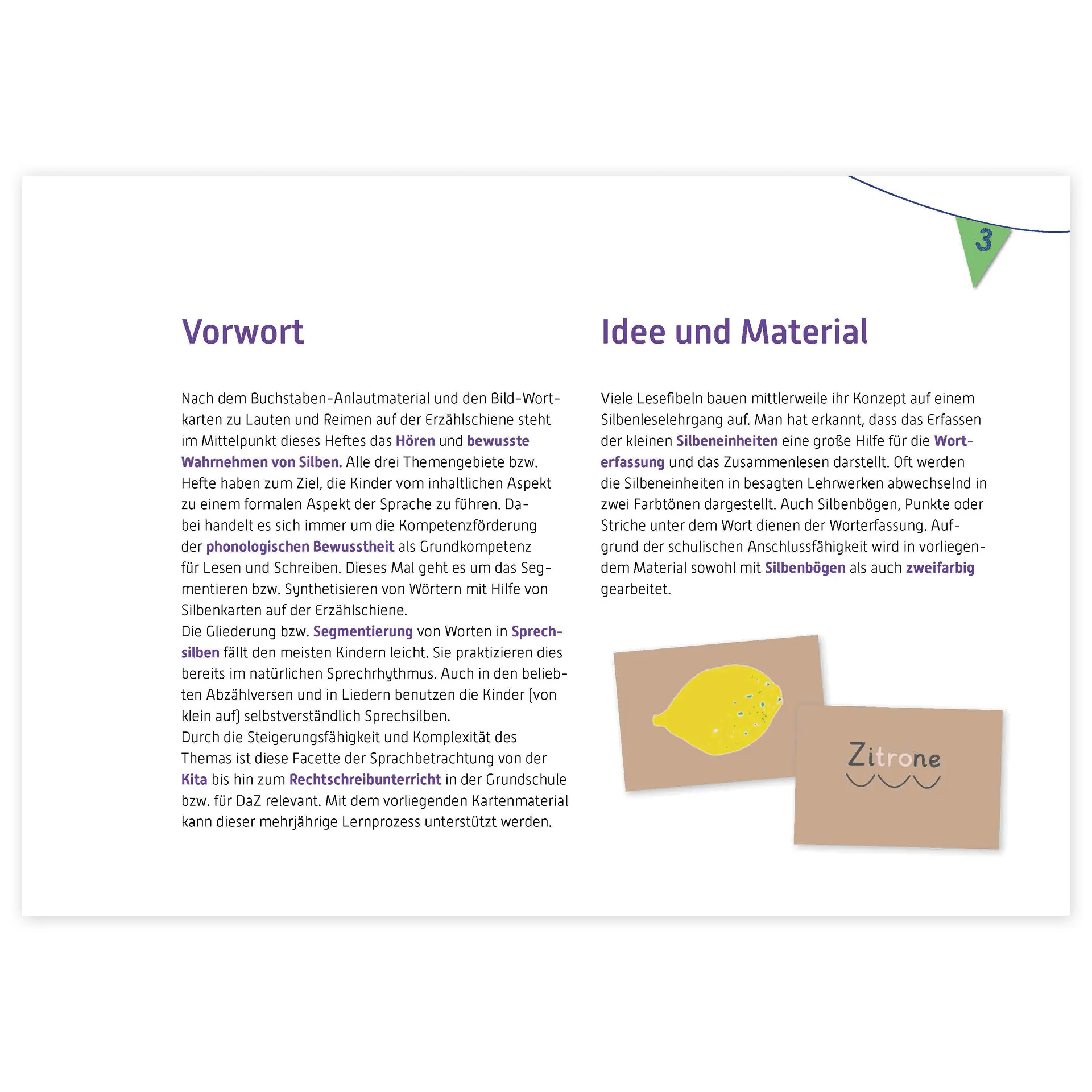 Silben begreifen mit der Erzählschiene