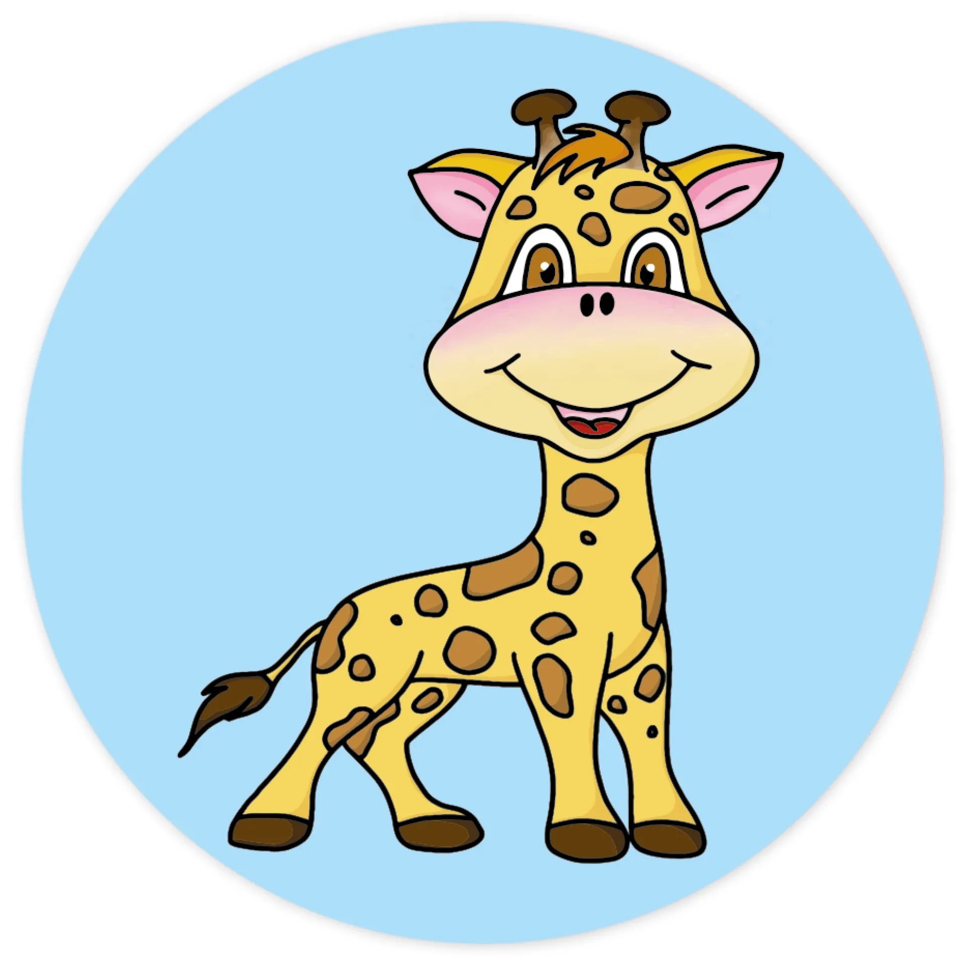 Abțibilduri pentru motivare și recompensare "girafă", în cutie-dispenser, 500 de bucăți