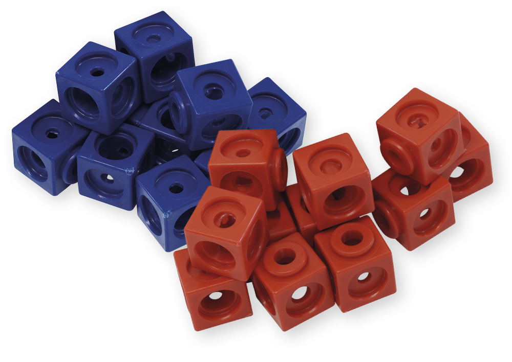 DICK-System Set Demo-Steckwürfel magnetisch, 3,4 cm, 20 Stück im Polybeutel