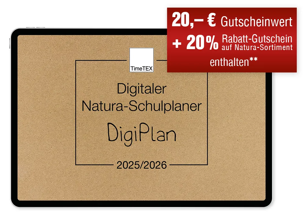 TimeTEX Digitaler Natura-Schulplaner DigiPlan 2025/2026