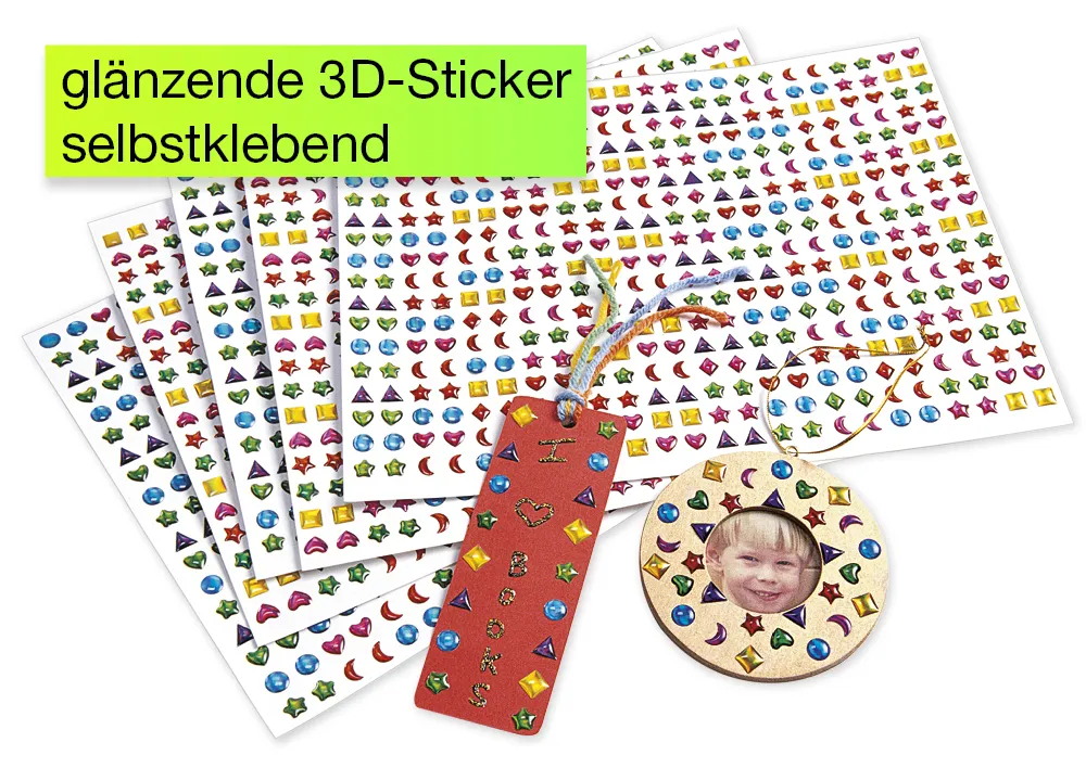 Schmucksteinchen-Aufkleber, ca. 2.150 Stück
