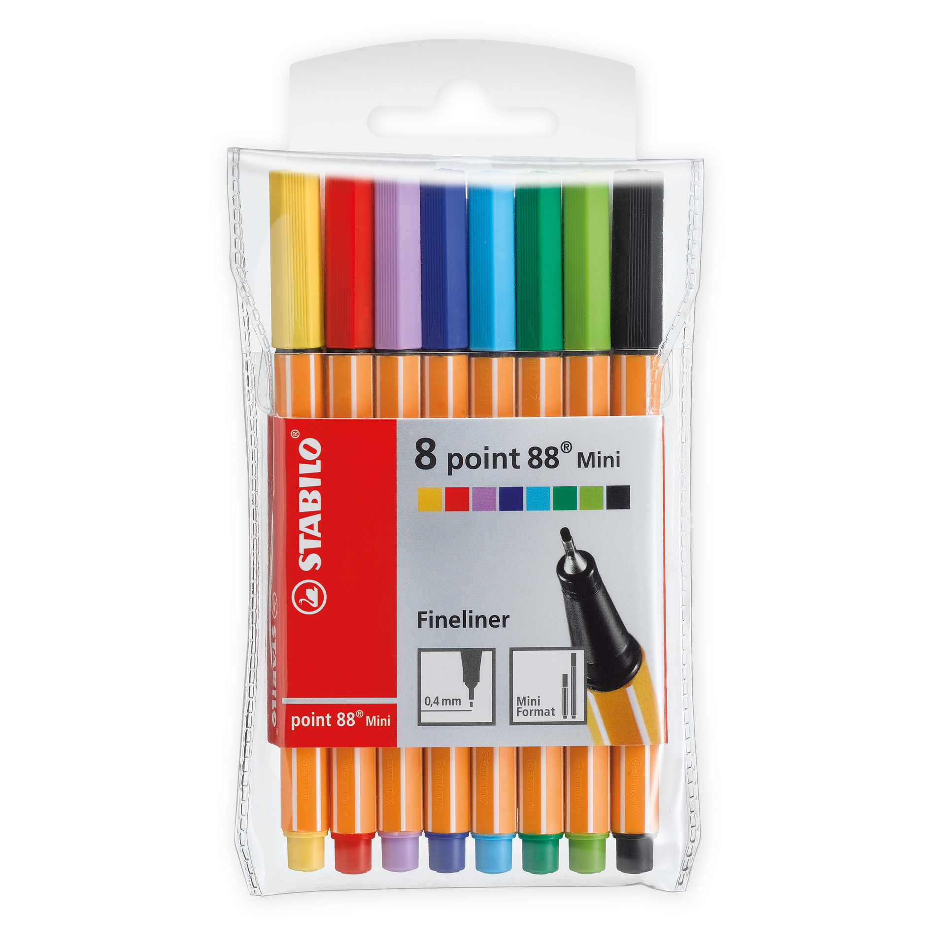 Hagemann Stabilo point 88 Mini Fineliner, 8-tlg.