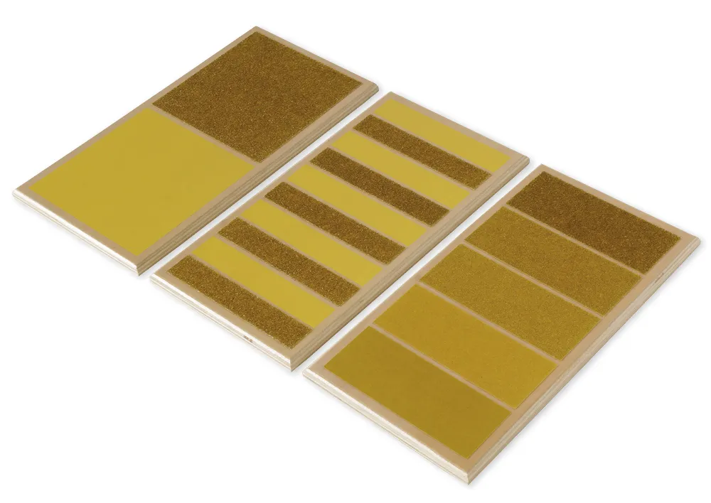 TimeTEX ruw-glad plankjes, 3 stuks "Montessori Premium"