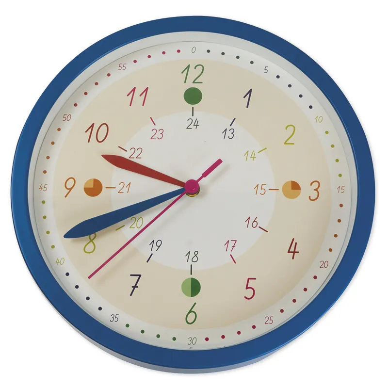 Set Wand-Lernuhr und Demo-Lernuhren, 9-tlg.