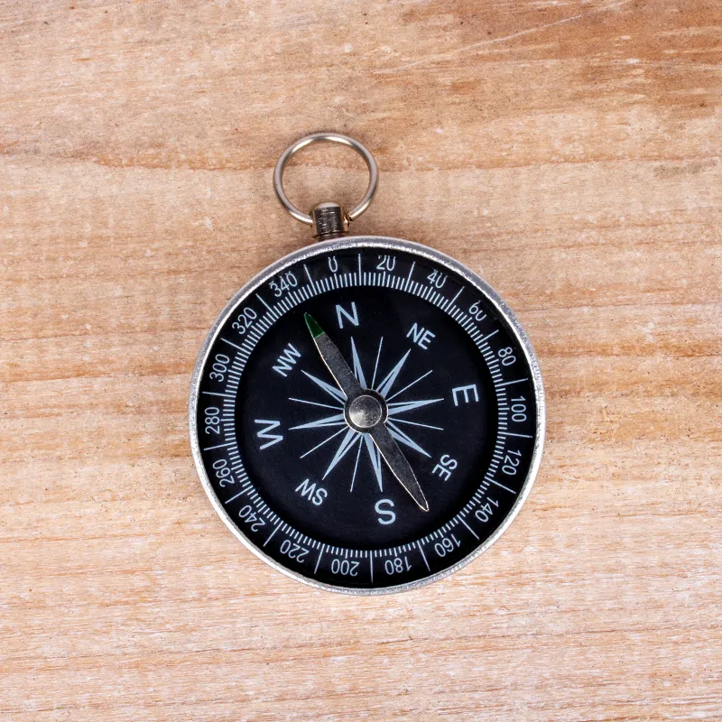 Kompass aus Metall, 45 mm ø