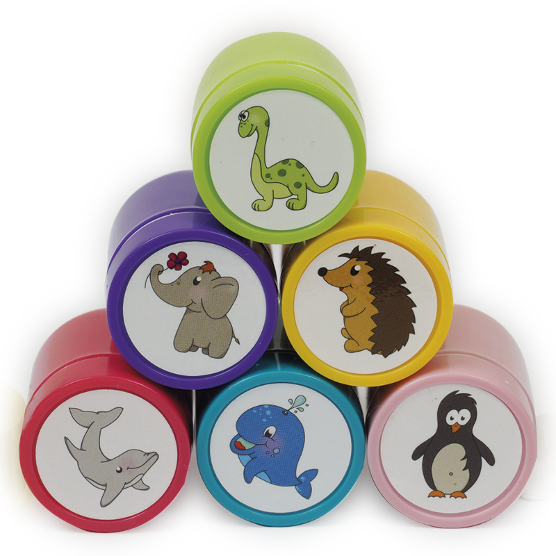 Hagemann Set Dauer-Stempel "Tiere", 6-tlg.