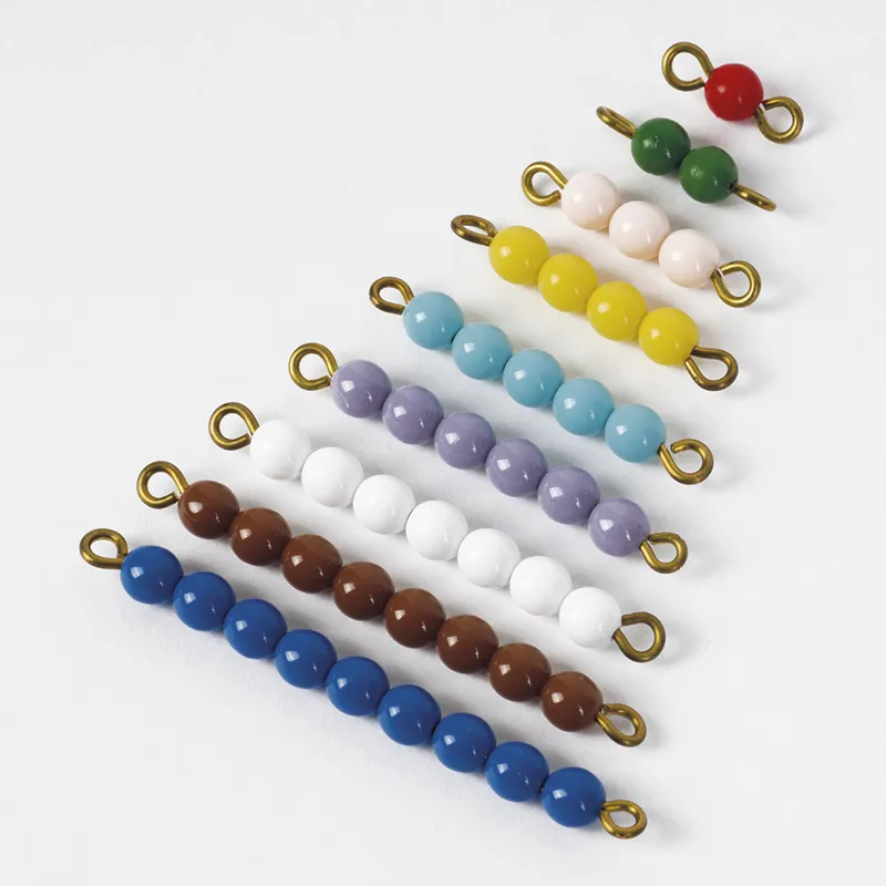 TimeTEX gekleurd kralentrapje 1-9 "Montessori Premium" 