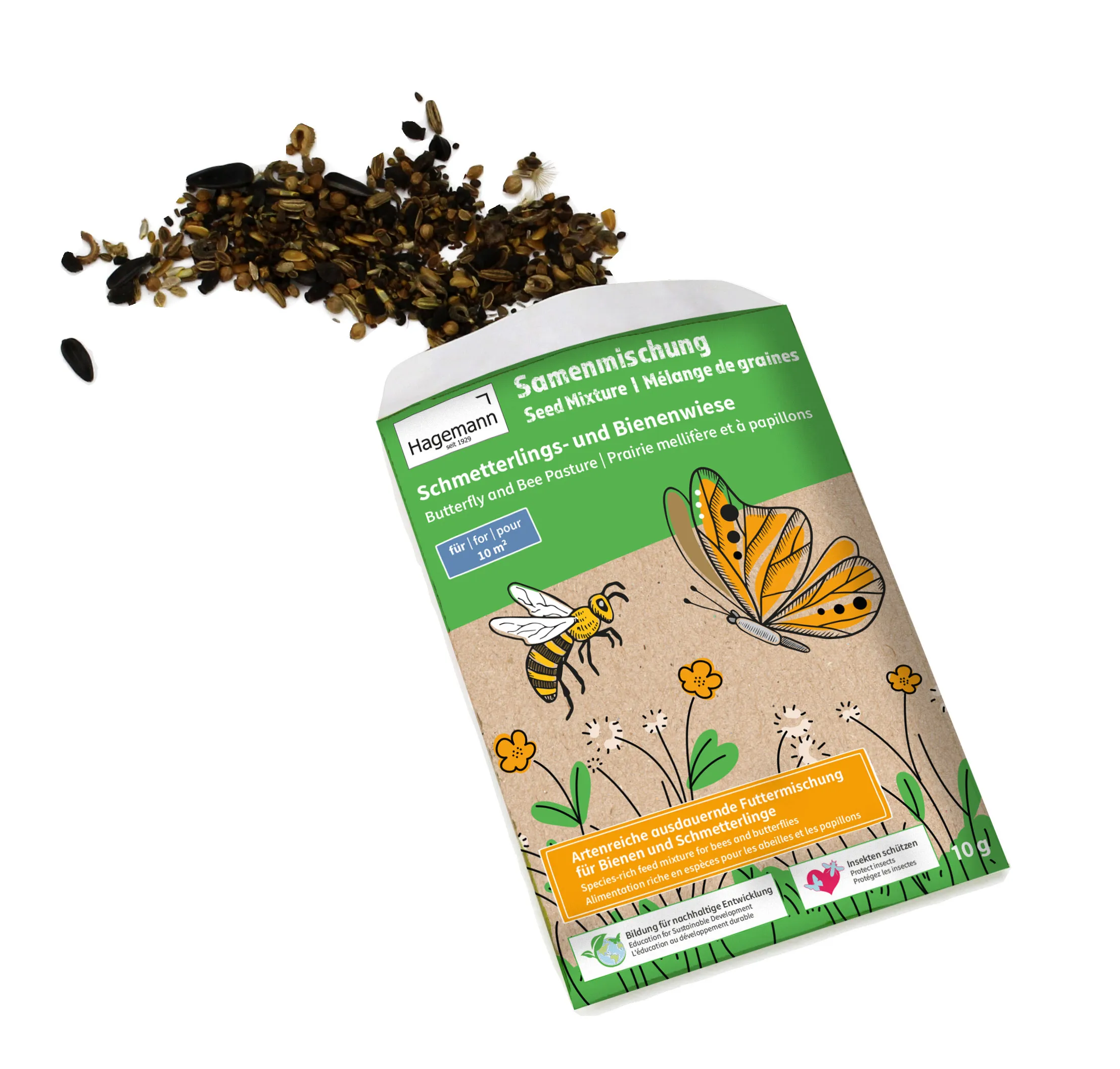 Samen-Mischung "Schmetterlings-Wiese", für 10m²