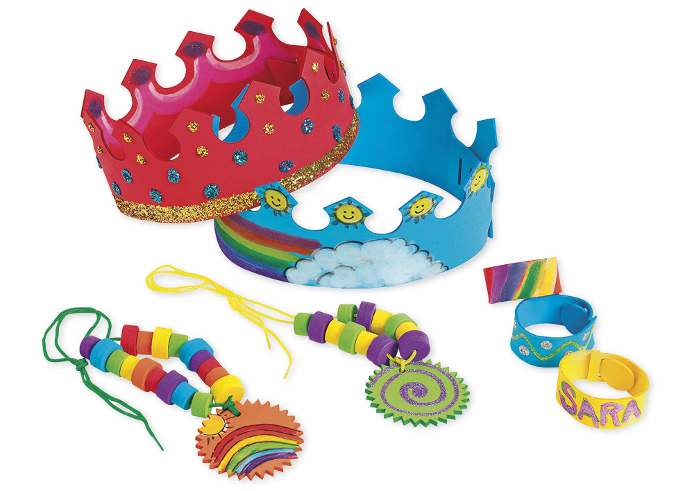 Moosgummi-Accessoires, 296-tlg.
