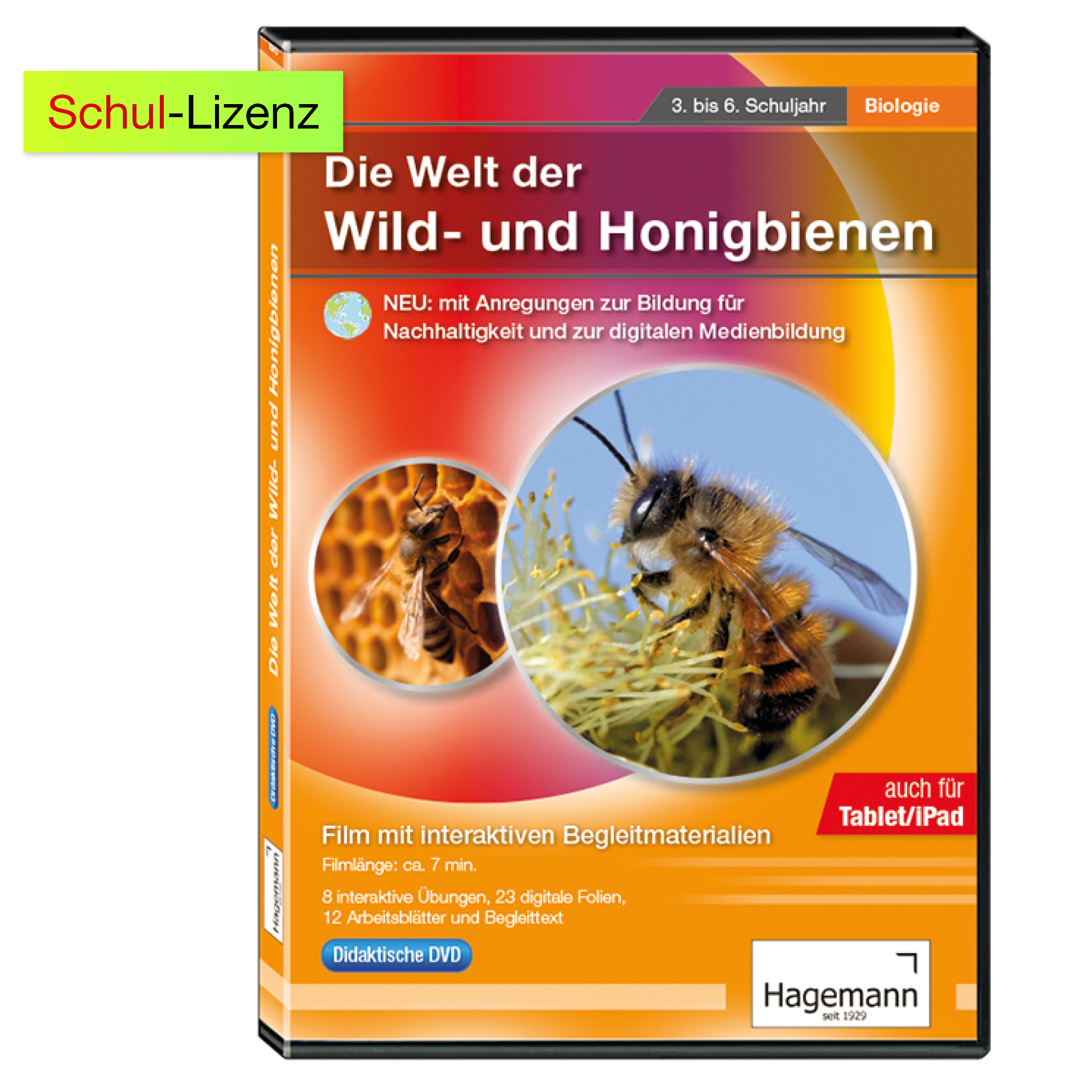 Didaktische DVD "Die Welt der Wild- und Honigbienen", tabletfähig