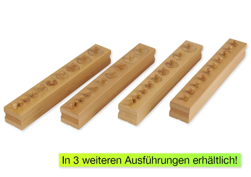 TimeTEX Block mit Zylindern 1 "Montessori Premium"
