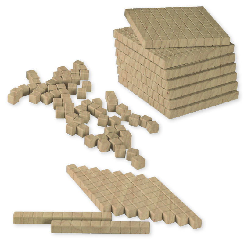 Klassesæt Dienes grundsortiment, 432 stk, 1.000, naturlig farve