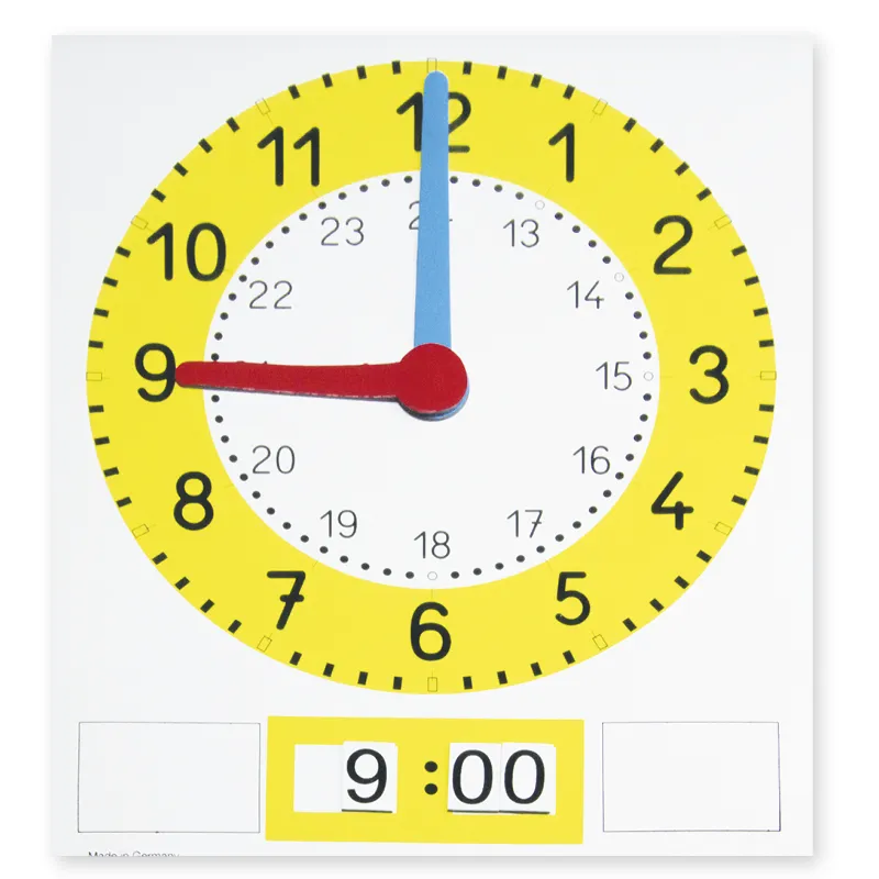 Magnet-Tafel-Uhr "Analog/Digital"