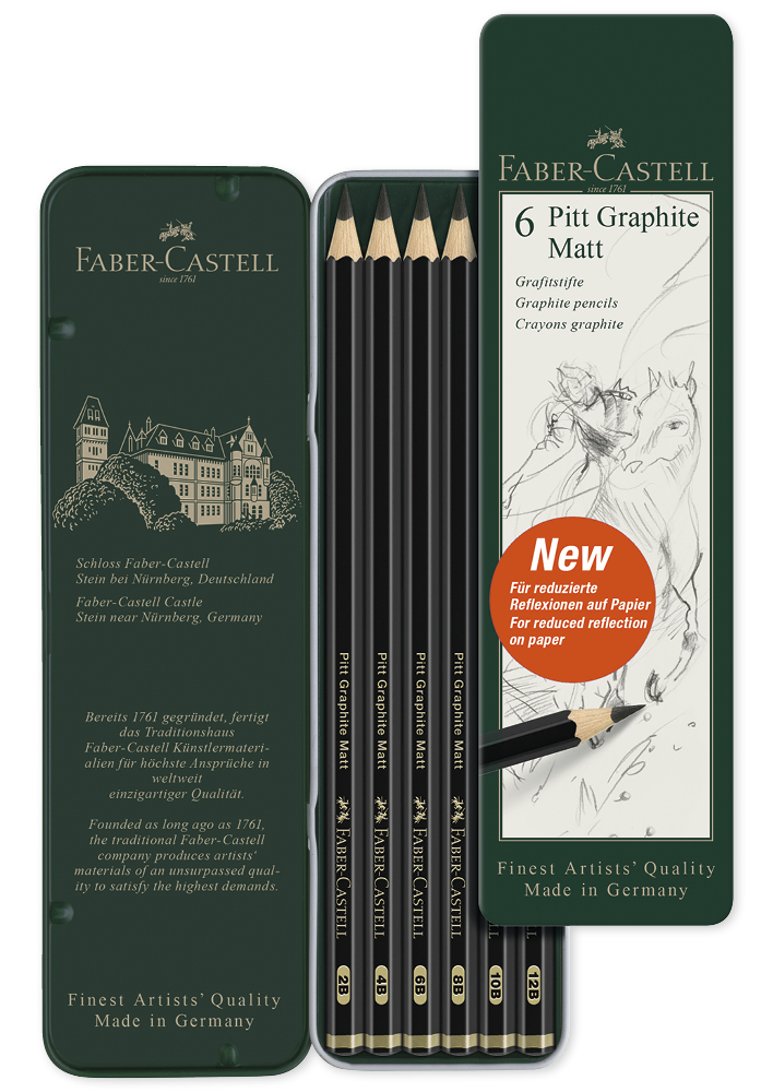 Set Faber-Castell "Pitt Graphite Matt", 6-tlg. Set Faber-Castell "Pitt Graphite Matt", 6-tlg.