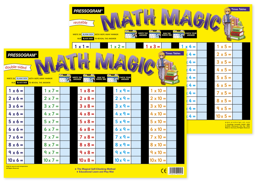 TimeTEX Zaubertafel "Mathematik" Englisch Kleines 1 x 1 TimeTEX Zaubertafel "Mathematik" Englisch Kleines 1 x 1