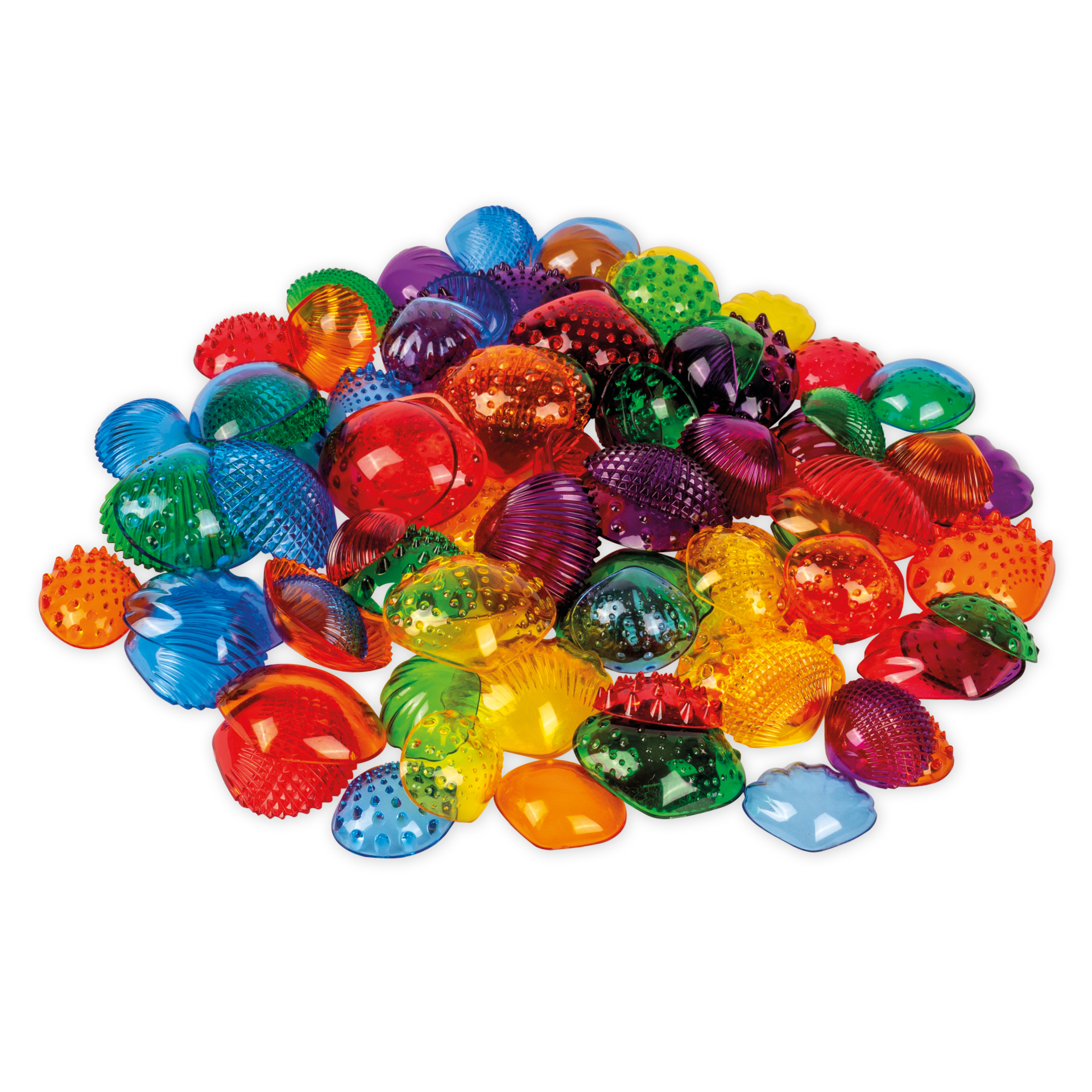 Muschel-Set, transparent und taktil, 108-tlg.