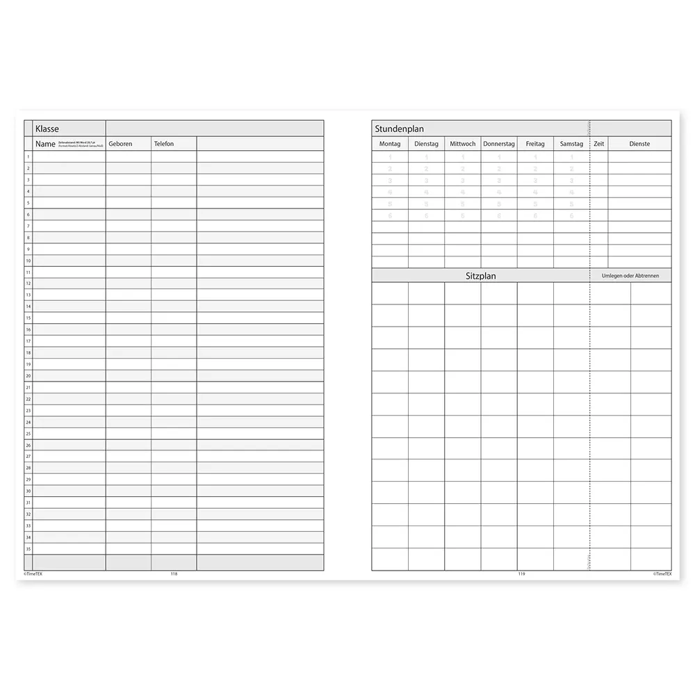 TimeTEX Grundschul-Planer Ringbindung A4 2025/2026