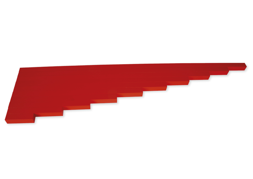 TimeTEX rode stokken "Montessori Premium"
