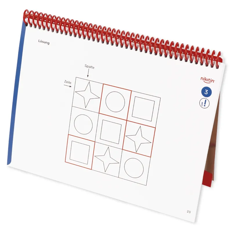 Nikitin Material: Werkstatt Übungskarten und Spielvorlagen zu N8 Logische Reihen