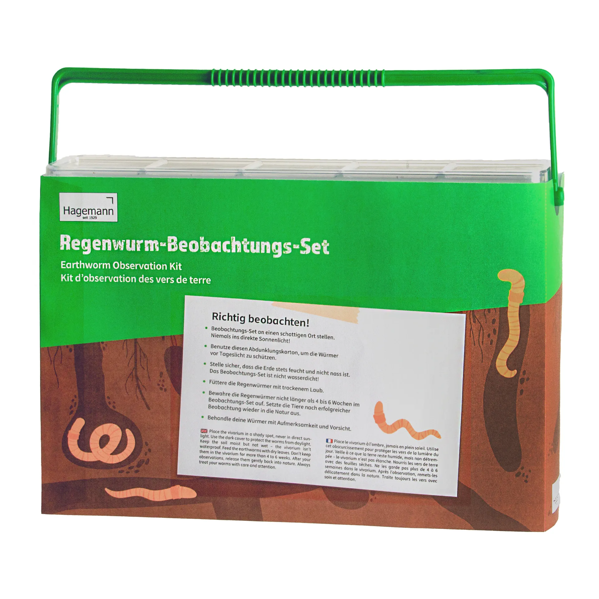 Beobachtungs-Set "Regenwürmer", 8-tlg.