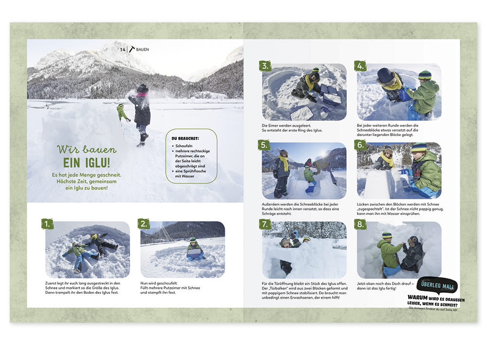 Buch "Mein Sach- und Mach-Winter-Buch", 48 Seiten