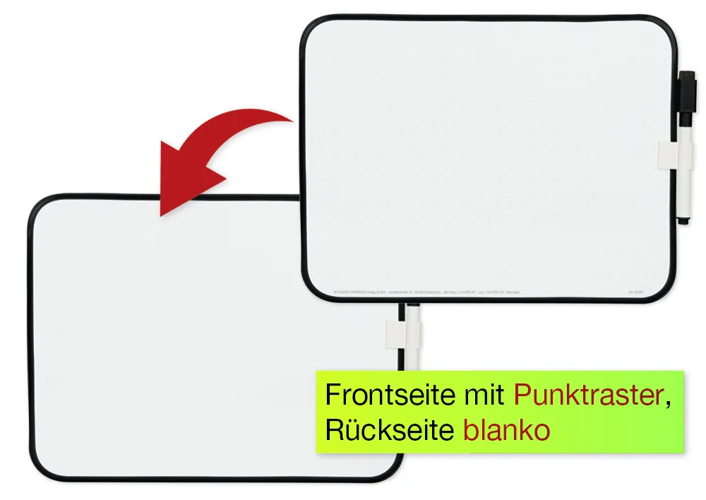 TimeTEX Whiteboard A4-Plus, 4-tlg., doppelseitig
