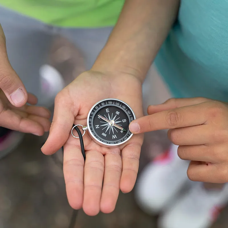 Kompass aus Metall, 45 mm ø