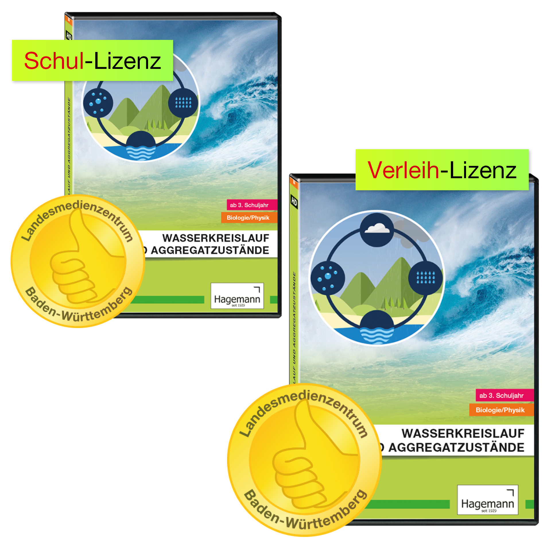 TimeTEX Didaktische DVD "Wasserkreislauf und Aggregatzustände", tabletfähig