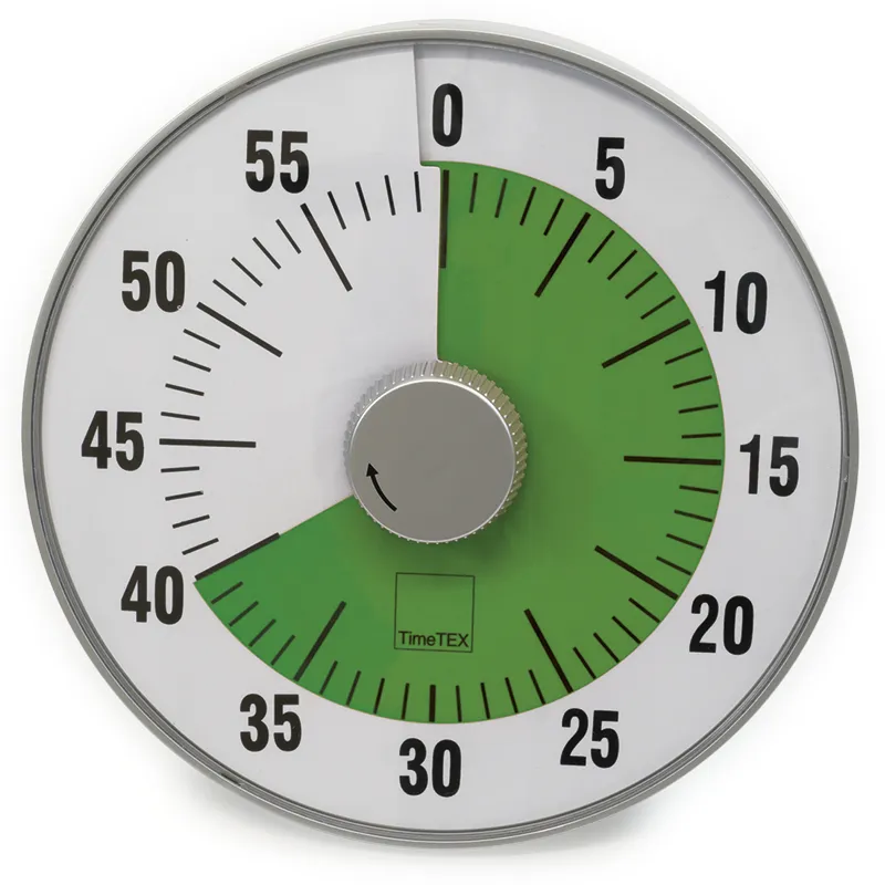 TimeTEX Zeitdauer-Uhr "lautlos" L, 19 cm ø