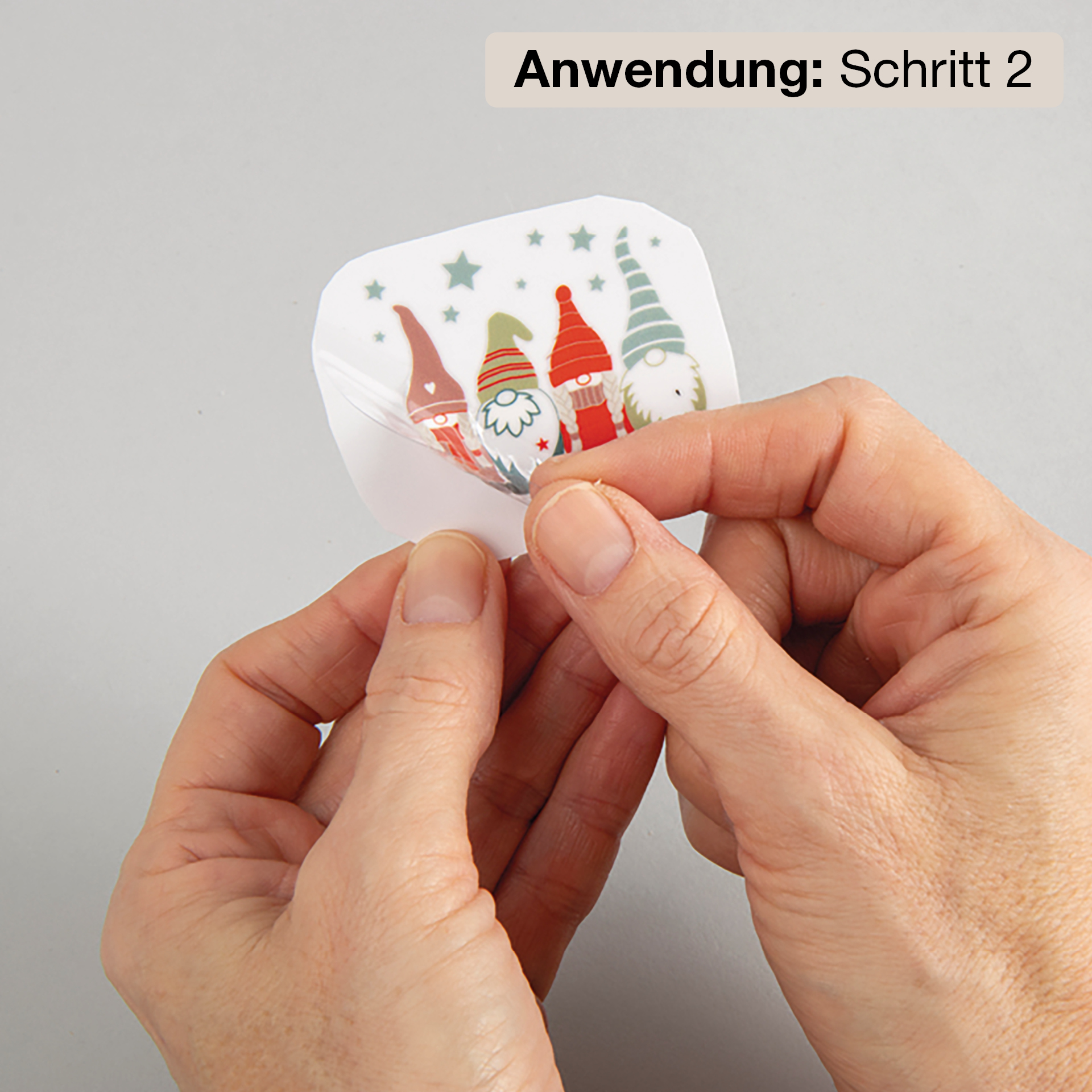 Transfer-Aufkleber "Merry Christmas", mit 3D-Effekt