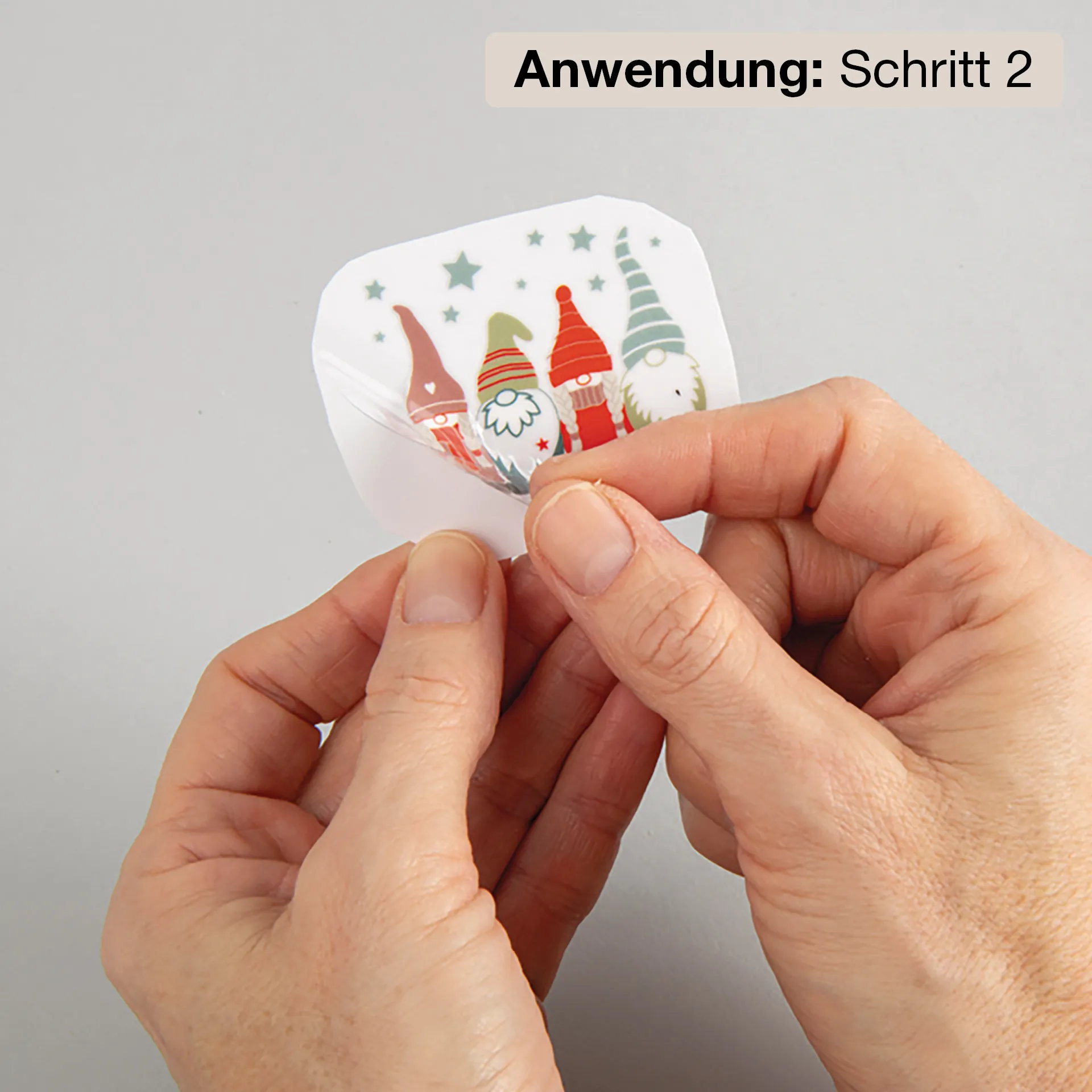 Transfer-Aufkleber "Merry Christmas", mit 3D-Effekt