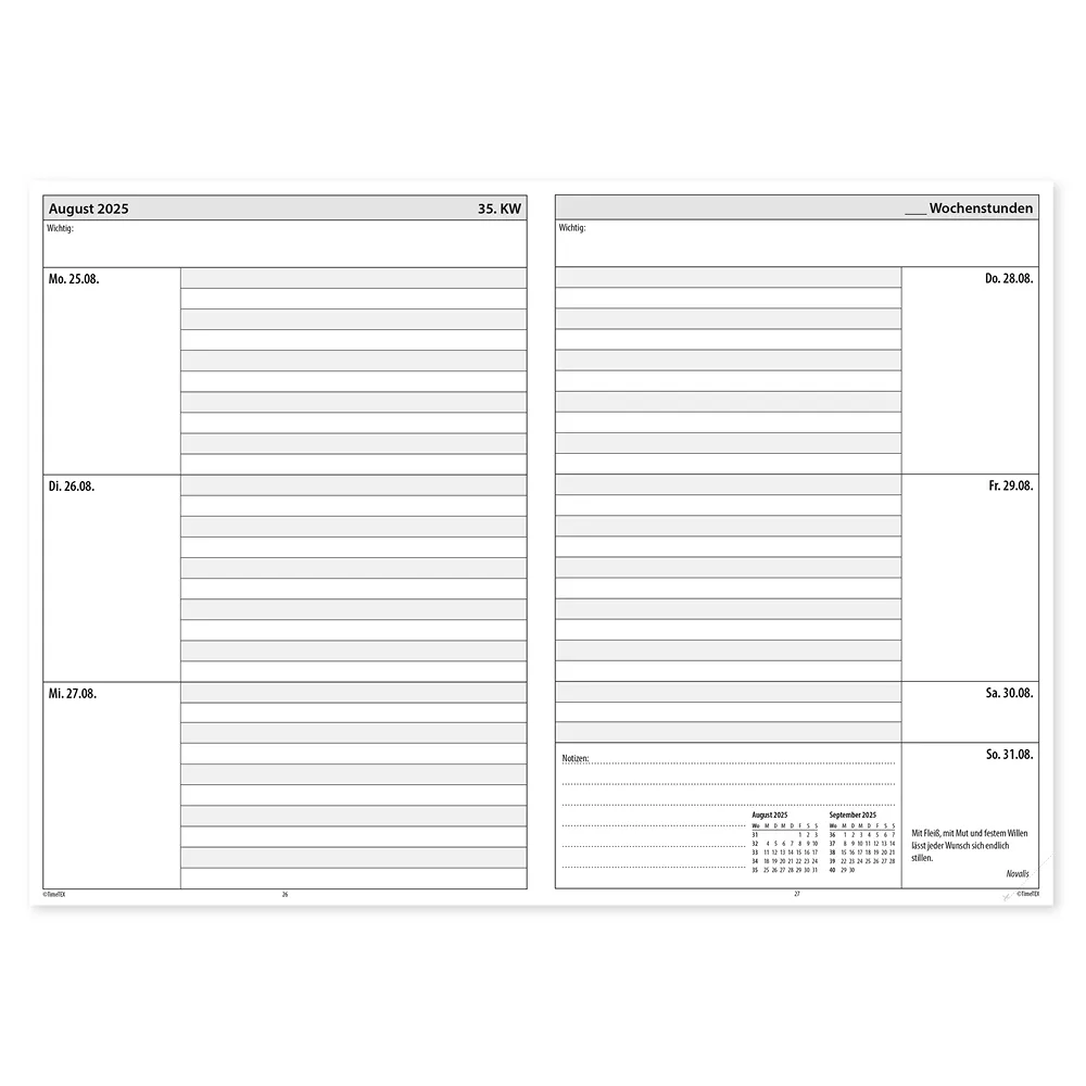 TimeTEX KiTa-System-Planer A4-Plus 2026/2027