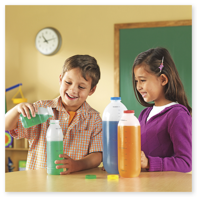 Kit de 4 bouteilles graduées de 25 cl à 2 litres