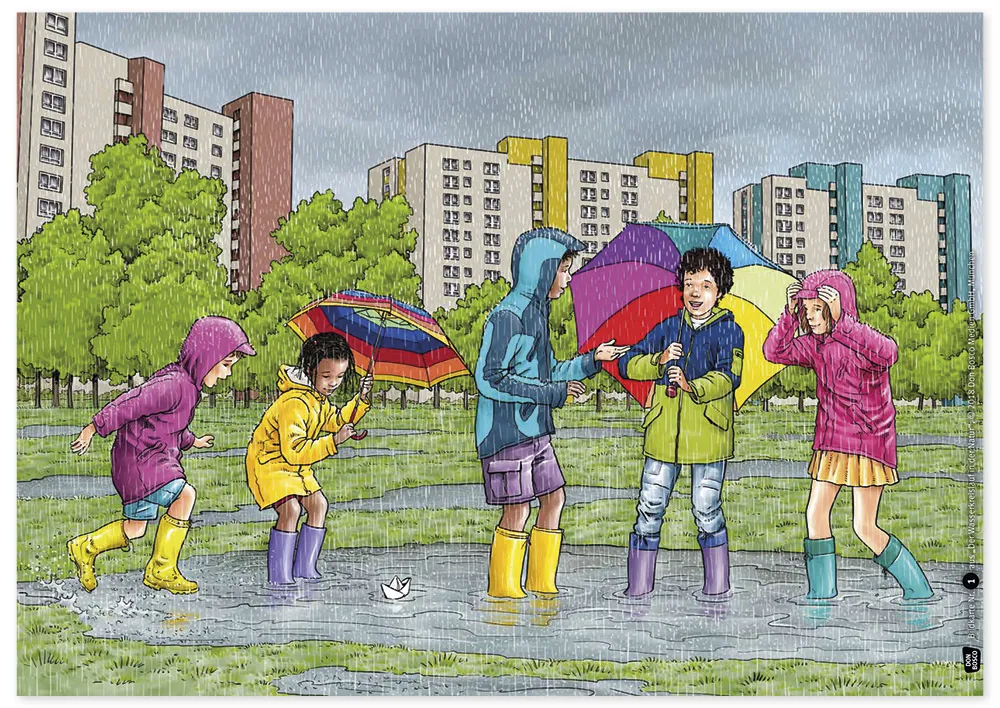 Bildergeschichten-Karten "Der Wasserkreislauf in der Natur", 12-tlg.
