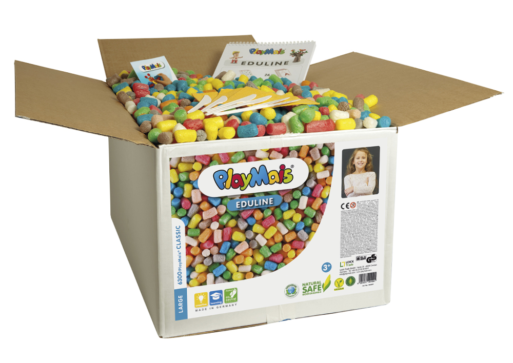 Hagemann PlayMais "EDULINE Large", ca. 6.300 Teile, mit Anleitungsbuch