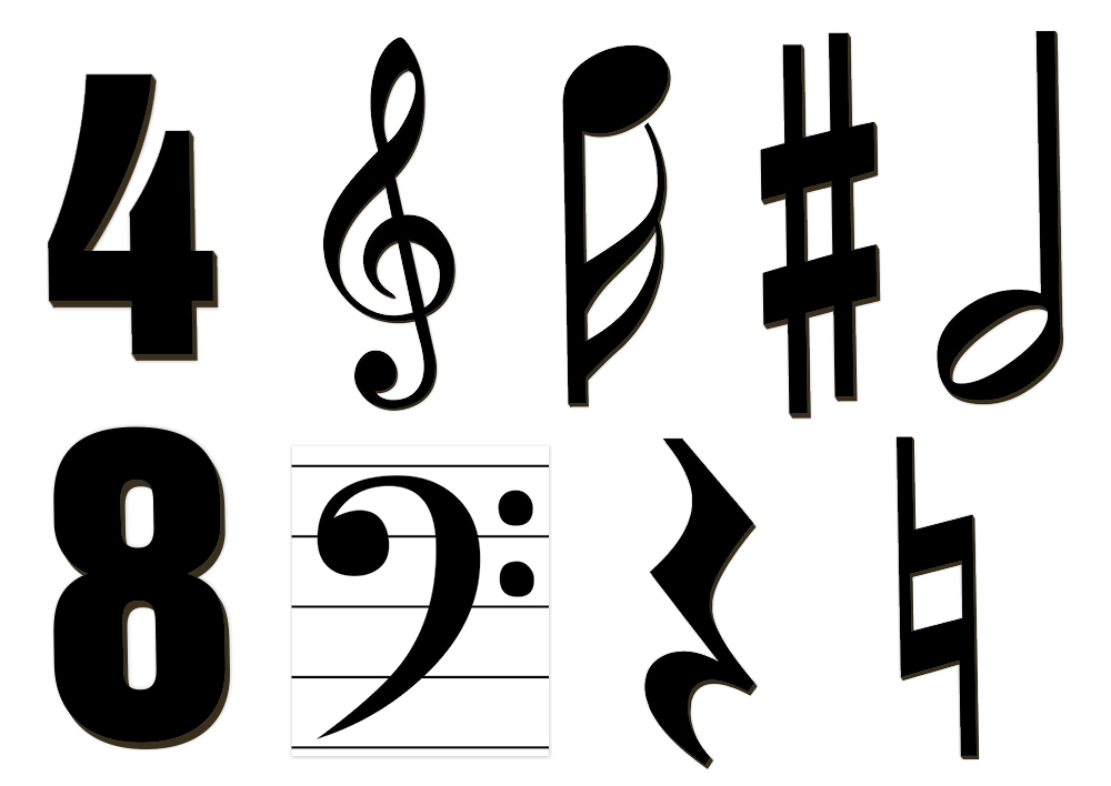 TimeTEX Basis-Notensatz XL, magnetisch, 369-tlg.