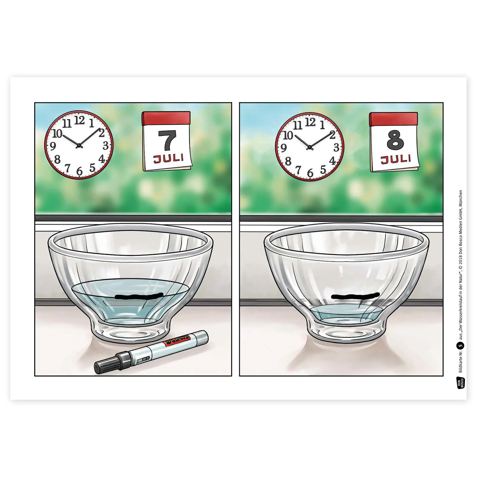 Bildergeschichten-Karten "Der Wasserkreislauf in der Natur", 12-tlg.