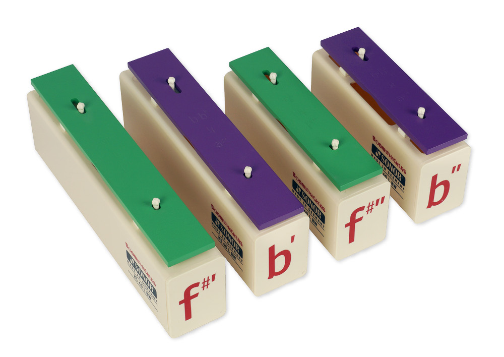 TimeTEX SONOR Klingende Stäbe, Chromatische Ergänzung, mit Notenaufdruck, KS 40 L BW