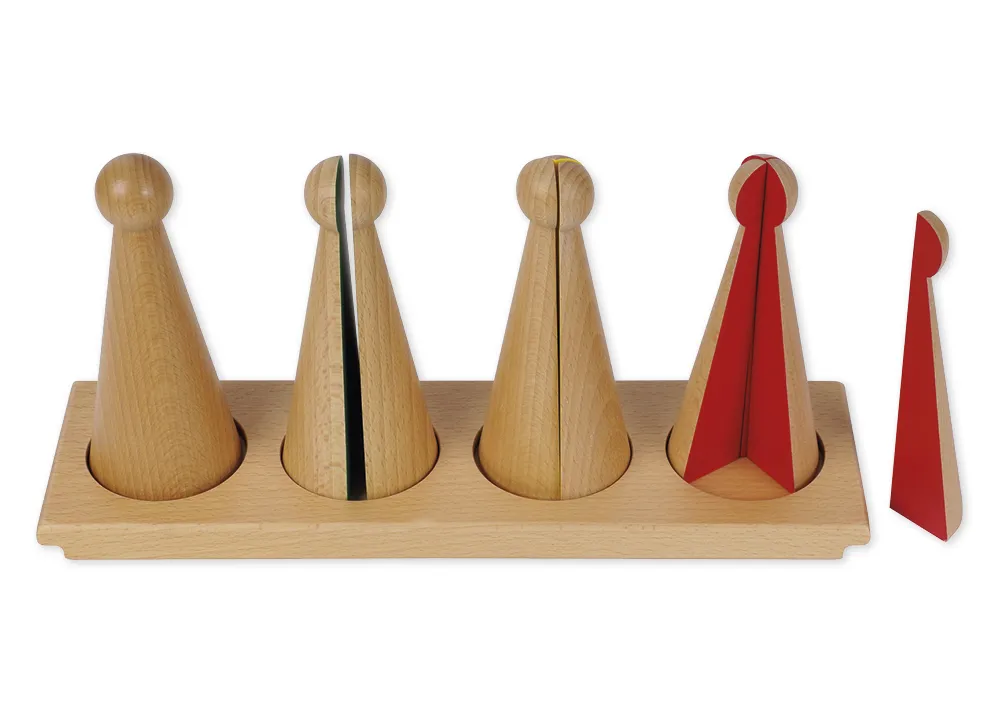 TimeTEX Kegel zum Bruchrechnen "Montessori Premium"