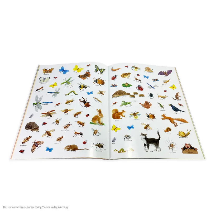 Buch "Die kleine Honigbiene und ihre Freunde", 24 Seiten mit 60 Aufklebern