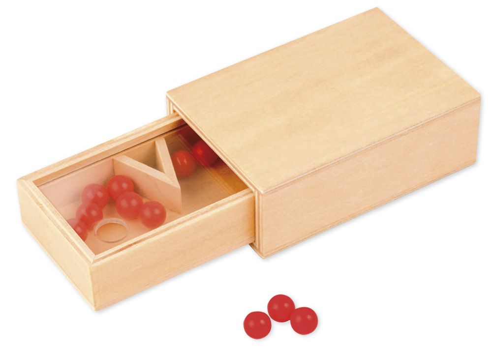 Hagemann Split-Box für Schüler aus Holz, 2-tlg., mit 10 Perlen
