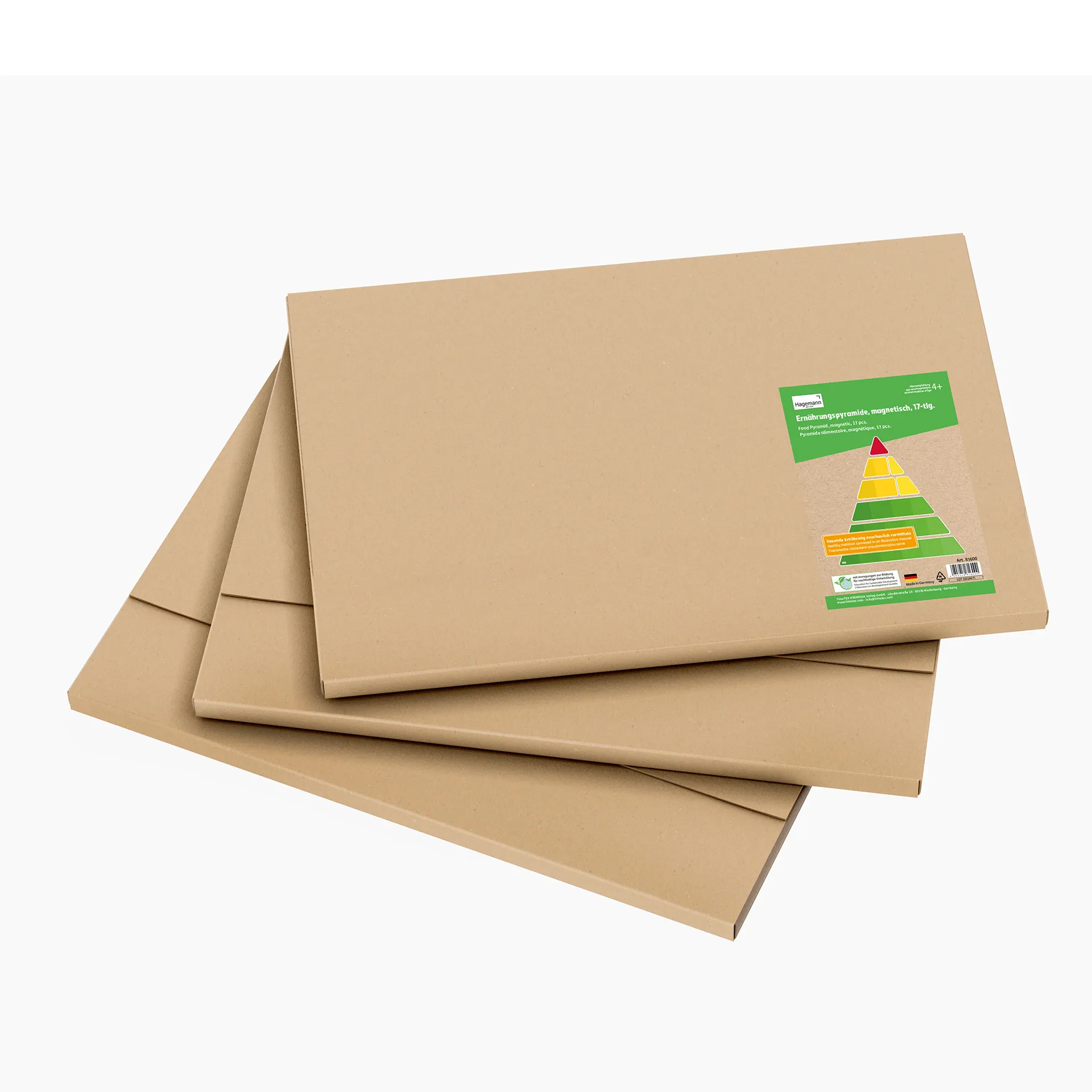 Ernährungspyramide, magnetisch, 19-tlg.