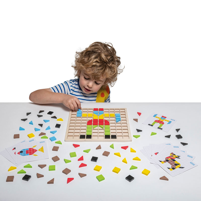 Hagemann Set Holz-Mosaik, 117-tlg.