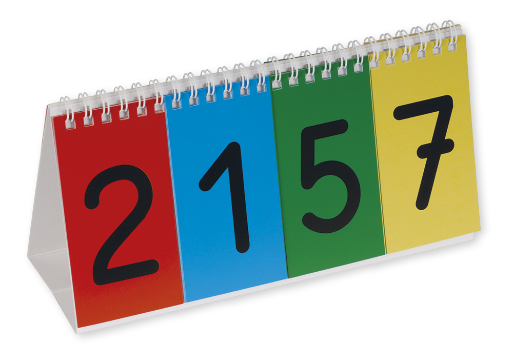 TimeTEX Zahlen-Flipchart für Dezimalstellenwerte, 1.000er Zahlenraum