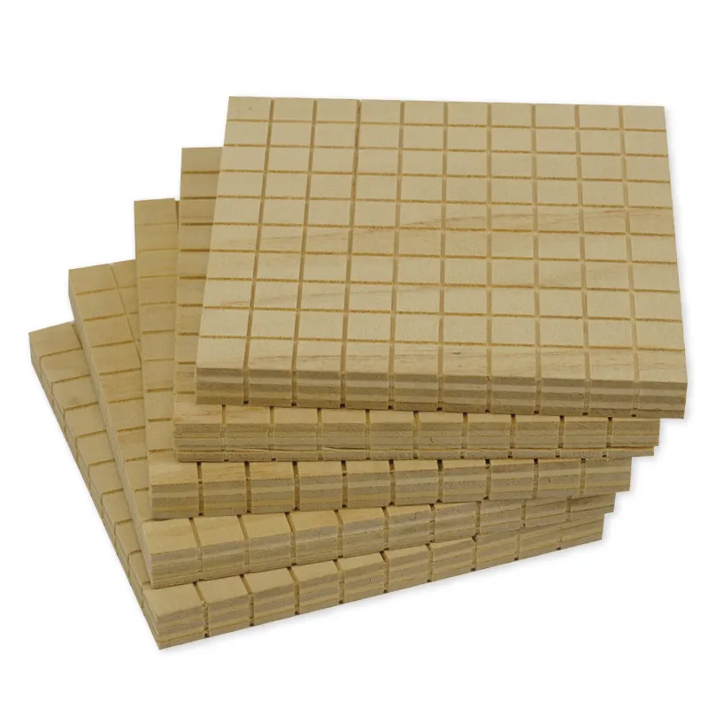 Dienes Dezimal-Hunderter-Platte, aus Holz, 5 Stück